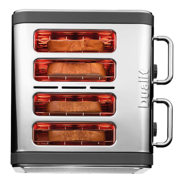 Dualit Architect 4-Slice Toaster, 2250W - Grey angle
