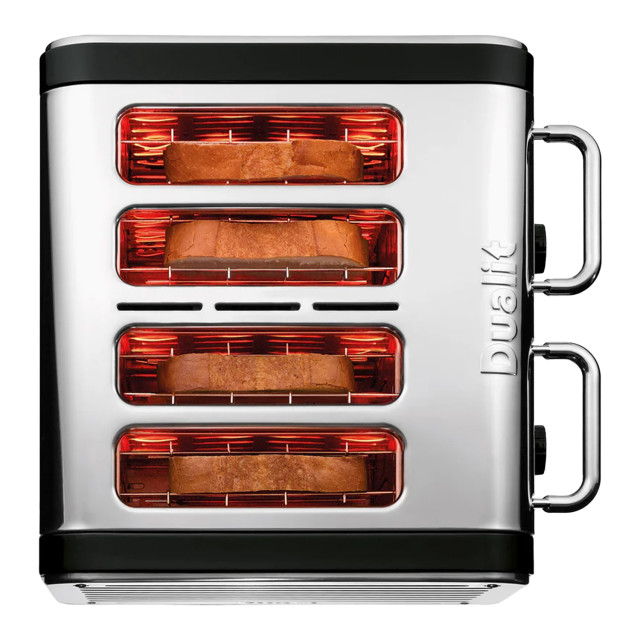 Dualit Architect 4-Slice Toaster, 2250W - Black angle