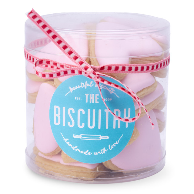 The Biscuitry Pink Hearts Iced Soetkoekies, 220g