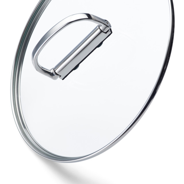 Joseph Joseph Space Ceramic Non-Stick Saute Pan with Glass Lid and Folding Handle, 28cm detail