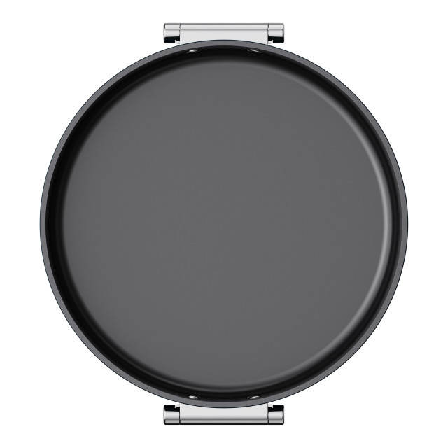 Joseph Joseph Space Ceramic Non-Stick Shallow Casserole Pan with Glass Lid and Folding Handle, 28cm angle