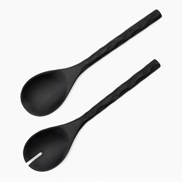 Humble & Mash Salad Servers, Set of 2 - Black