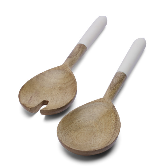 Humble & Mash Wooden Salad Servers, Set of 2