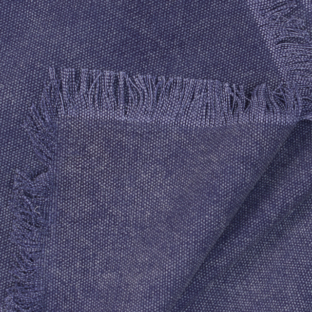 Humble & Mash Stonewashed Table Runner, 300cm - Navy Detail Image