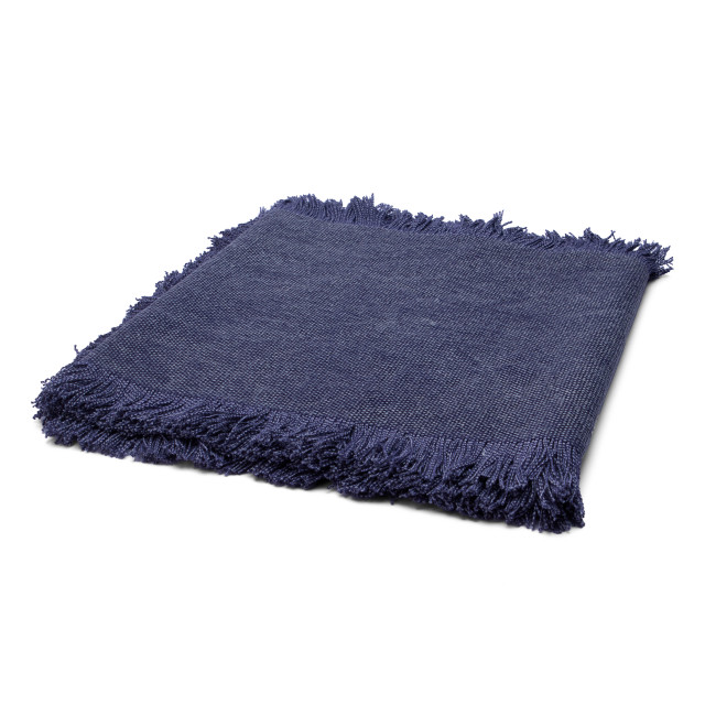 Humble & Mash Stonewashed Table Runner, 300cm - Navy