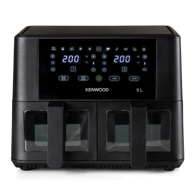 Kenwood Dual Basket Airfryer with Clearcook Window, 9L angle