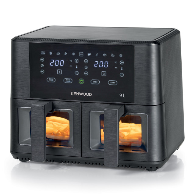 Kenwood Dual Basket Airfryer with Clearcook Window, 9L