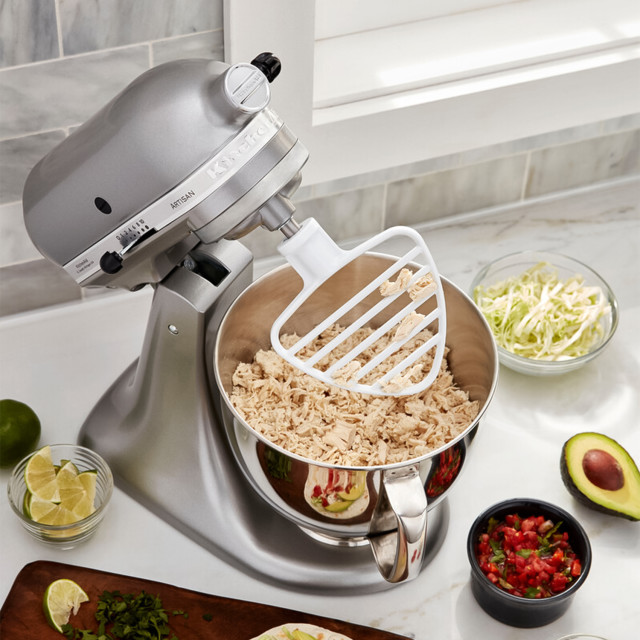 KitchenAid Replacement Pastry Beater for KitchenAid Artisan Stand Mixer, 4.8L on the kitchen counter