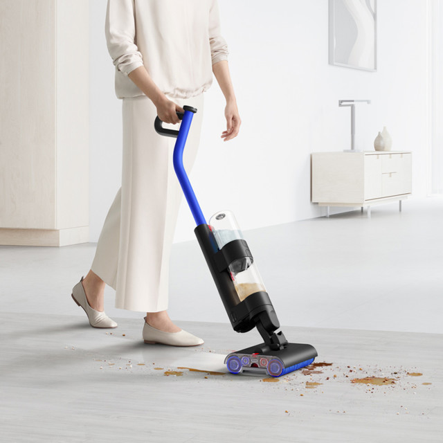Dyson WR01 Wash G1 Wet Floor Cleaner on wooden floor