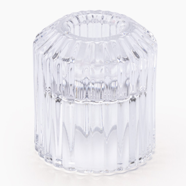 Thread Office Ribbed Tealight Candle Holder reversible