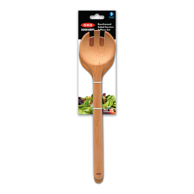 OXO Beechwood Salad Servers, Set of 2