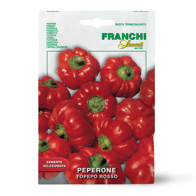 Franchi Sementi Seeds Topepo Rosso Sweet Pepper Seeds, 1g