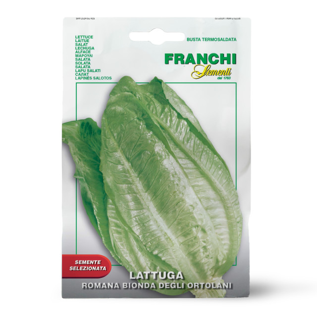 Franchi Sementi Seeds Romana Bionda Degli Ortolani Lettuce Seeds, 4g