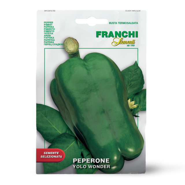 Franchi Sementi Seeds Yolo Wonder Sweet Pepper Seeds, 1g