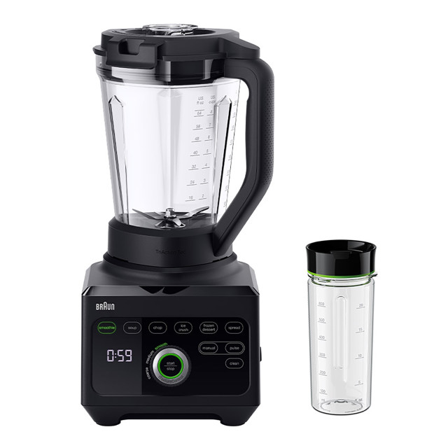 Braun TriForce Pro Power 3L Blender With Smoothie To Go, 1600W