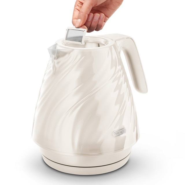 DeLonghi Ballerina Cordless Kettle, 1.7L - Marble White detail