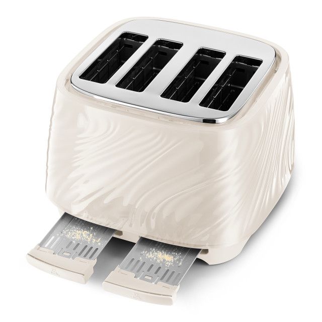 DeLonghi Ballerina 4-Slice Toaster, 1800W - Marble White