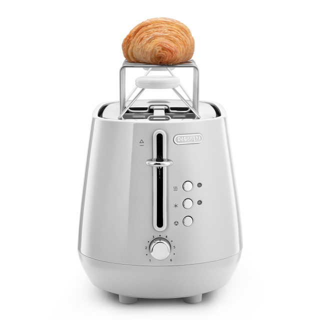 DeLonghi Eclettica 2-Slice Toaster - White angle