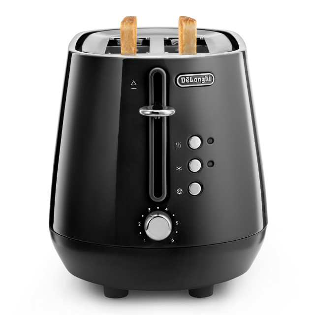 DeLonghi Eclettica 2-Slice Toaster - Black angle