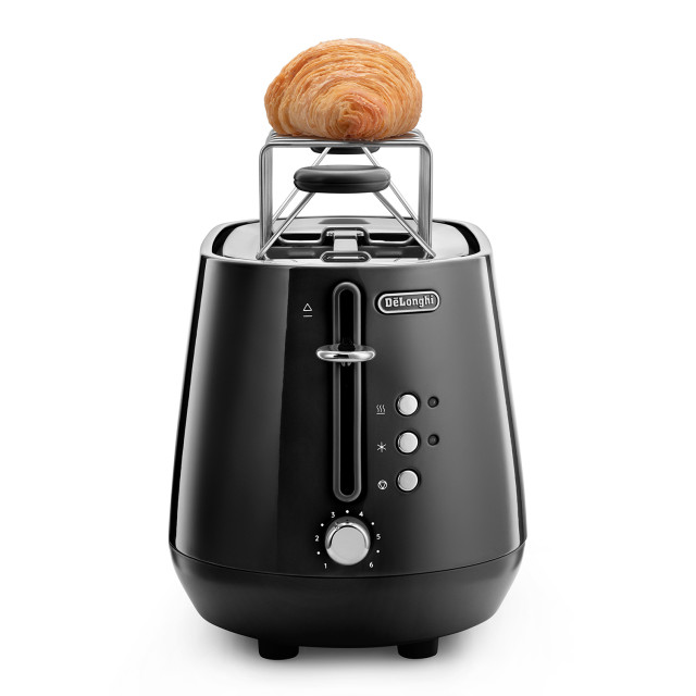 DeLonghi Eclettica 2-Slice Toaster - Black angle