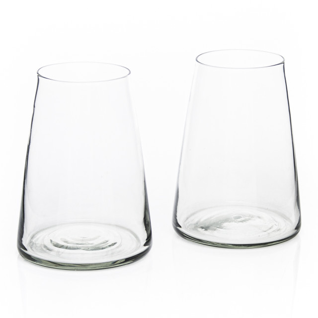 Ngwenya Glass Flat Based Highball Tumblers, Set of 4 angle