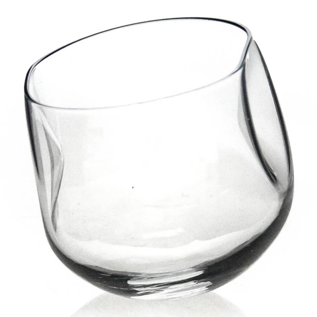 Ngwenya Glass Indented Rocking Whisky Tumblers, Set of 4