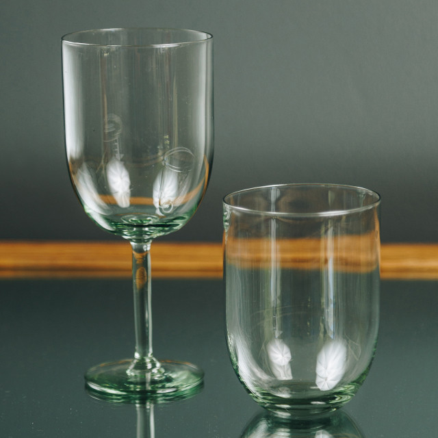 Ngwenya Glass Perfect-U Medium Tumblers, Set of 4 on the table