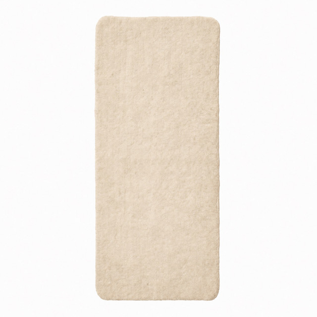 Thread Office Shaggy Bath Mat, 60cm x 140cm - Natural