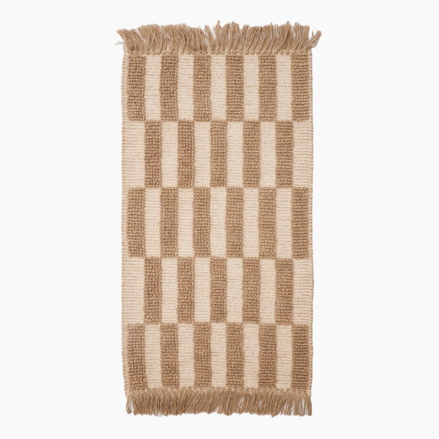 Thread Office Broken Stripe Jute Runner, 80cm x 150cm