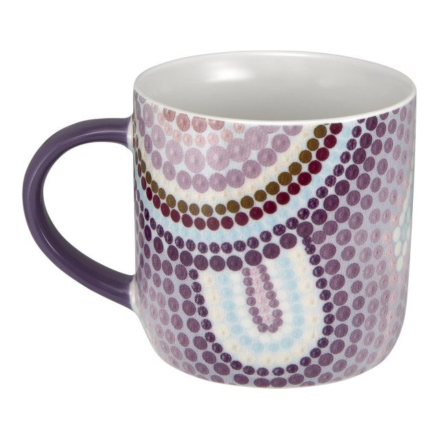 Maxwell & Williams Lou Martin Uplift Mug, 480ml - Purple angle