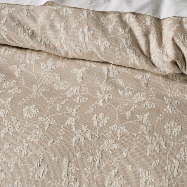 Linen House Linen Athena Duvet Cover Set - King detail on the bed