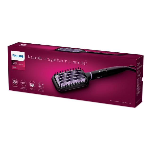Philips Style Care Heated Hair Straightening Brush packaging