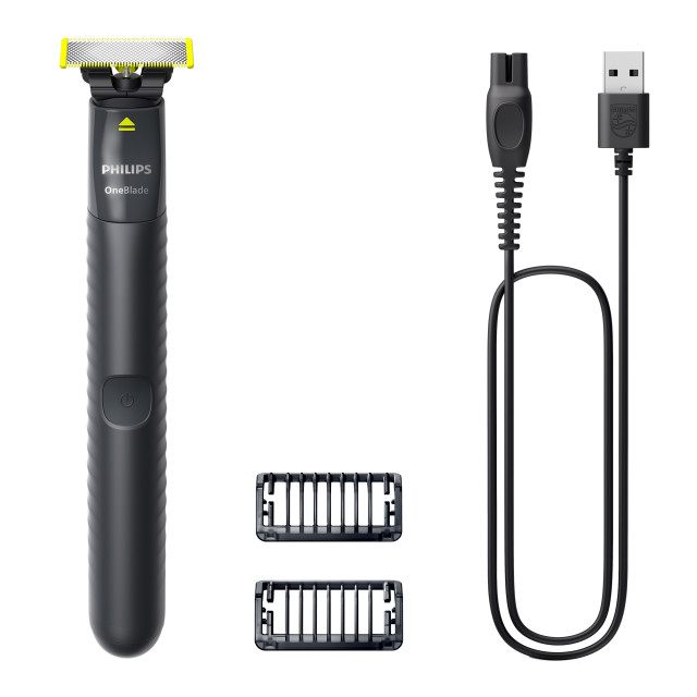 Philips Rechargeable USB OneBlade Hybrid Styler, 2 Combs detail