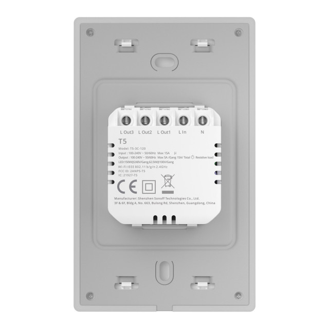 Sonoff TX Ultimate T5 Smart Light Switch - 3CH angle