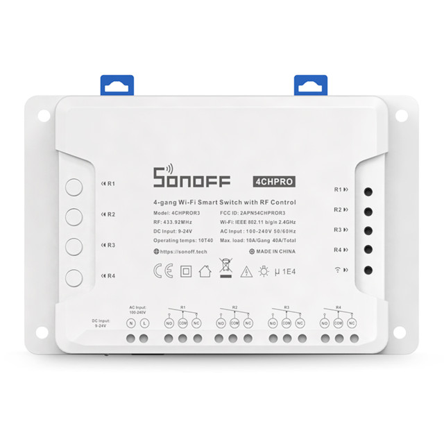 Sonoff 4CH Pro R3 WiFi Smart Switch with RF Control angle