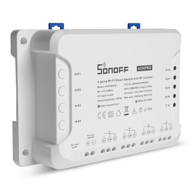 Sonoff 4CH Pro R3 WiFi Smart Switch with RF Control