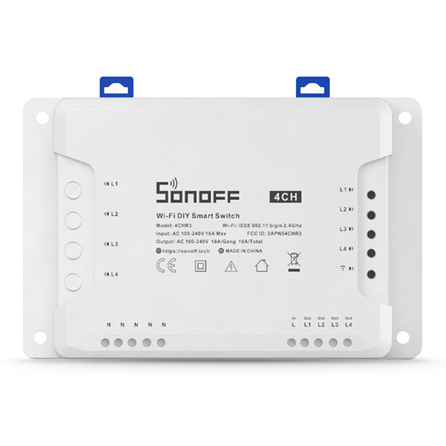 Sonoff 4CH R3 WiFi Smart Switch angle