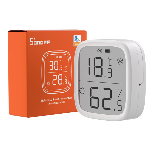 Sonoff Zigbee Temperature Humidity Display Sensor for Bridge Pro Smart Home Hub packaging