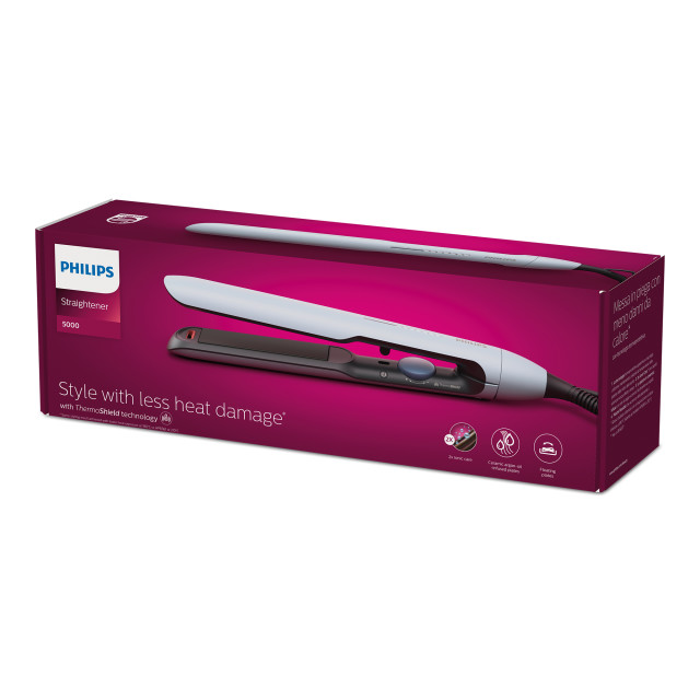 Philips 5000 Series Hair Straightener, 2-Ion packaging