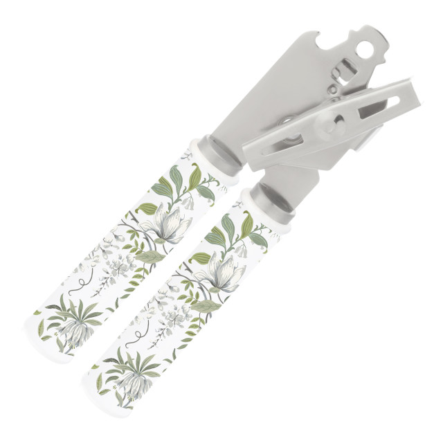Laura Ashley Stainless Steel Can Opener with Ceramic Handle - Sage Parterre angle