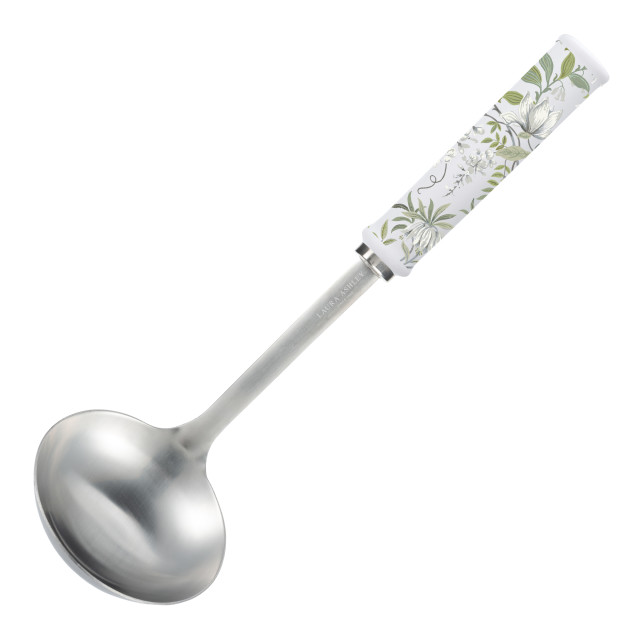 Laura Ashley Stainless Steel Ladle with Ceramic Handle - Sage Parterre