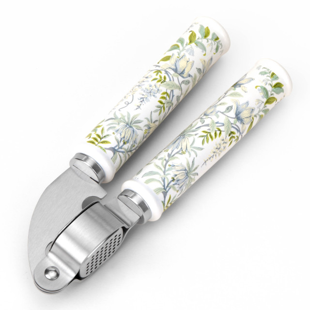 Laura Ashley Stainless Steel Garlic Press with Ceramic Handle - Sage Parterre