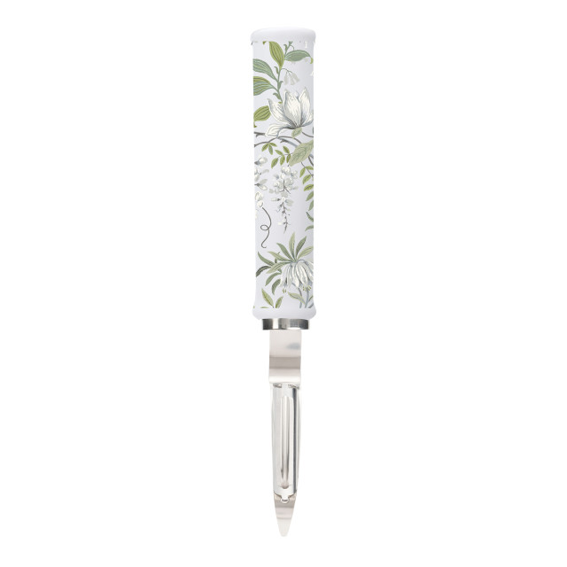 Laura Ashley Stainless Steel Peeler with Ceramic Handle - Sage Parterre angle