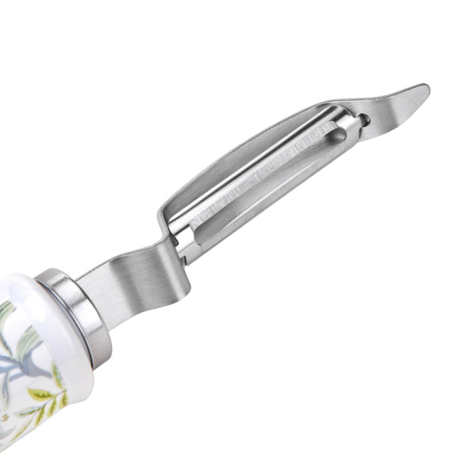 Laura Ashley Stainless Steel Peeler with Ceramic Handle - Sage Parterre detail