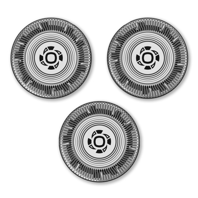 Philips Replacement Shaver Heads for Series 1000, 2000 and 3000 Shaver, Pack of 3 angle