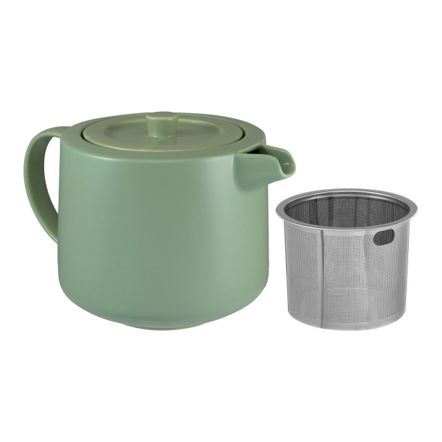 Maxwell & Williams Cafe Life Teapot with Infuser, 1L - Teal angle