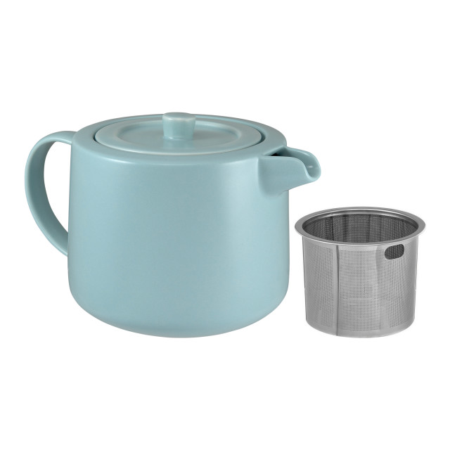 Maxwell & Williams Cafe Life Teapot with Infuser, 1L - Blue