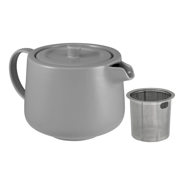 Maxwell & Williams Cafe Life Teapot with Infuser, 500ml - Grey angle