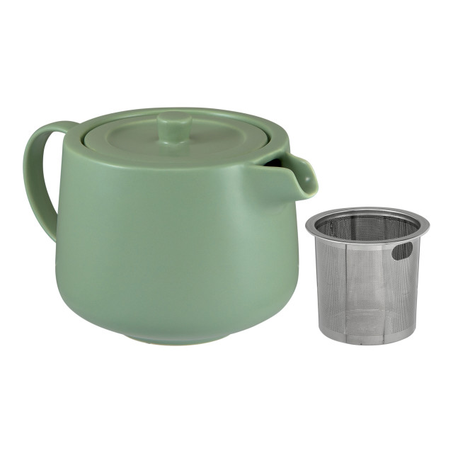 Maxwell & Williams Cafe Life Teapot with Infuser, 500ml - Teal angle