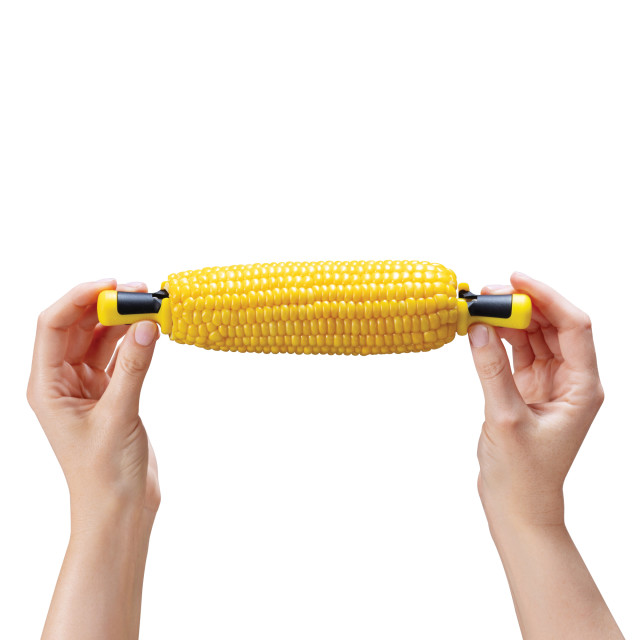 Dreamfarm Anchor Corn Lockorns, Set of 4 on a corn